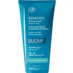Ducray Foaming Gel Face & Body For Oily or Acne-Prone Skin 200ml