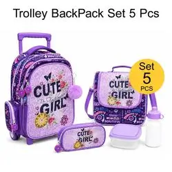 Trolley Bag School Set 5pcs