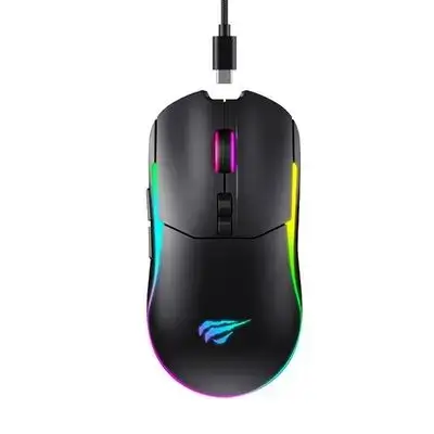 HAVIT GAMENOTE MS1020WB TRI-MODE GAMING MOUSE CONNECTION: (WIRED+WIRLESS 2.4GHz+BLUETOOTH 5.0+BLUETOOTH5.0)