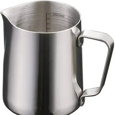 Milk Frothing Pitcher – Stainless Steel – Silver – 300 ml