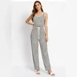 SHEIN Summer Casual Striped Jumpsuit For Ladies - Small 