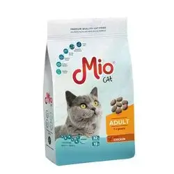Mio Dry Food For Adult Cats With Chicken Flavor - 1 Kg