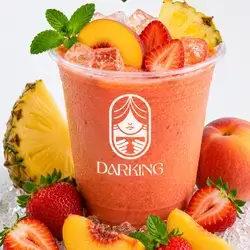Peach Pineapple Strawberry Smoothie