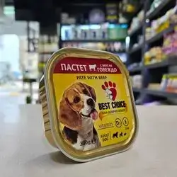 Best Choice Pate ( Pure ) With Beef For Adult Dog 300g