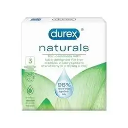 Durex Naturals Lube Condoms 3 pieces
