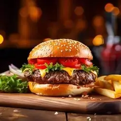 Collagen Beef Burger with Cheese