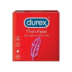 ديوركس Feel Thin واقيات ذكرية رقيقة 3 حبة