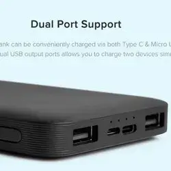 10000mAh Redmi Power Bank Black