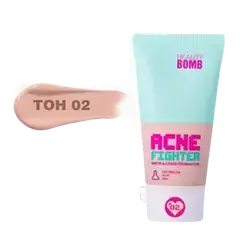 Acne Fighter Matte & Cover Foundation 02 25ml _ BEAUTY BOMB