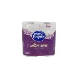 Mavi Beyaz Gold Series Toilet Paper 3 Ply 4 Rolls