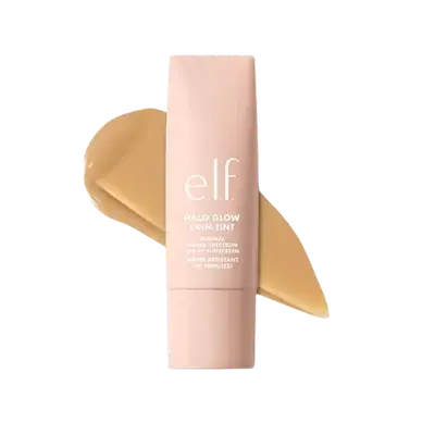 Halo Glow Skin Tint Light Coverage Dewy Finish Mineral SPF50 7 MEDIUM WARM 30ml _ e.l.f