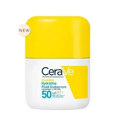 cerave invisible hydrating fluid sunscreen spf 50