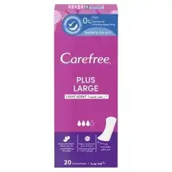 Carefree Plus Large Sanitary Napkins Light Fragrance - 20 Pieces