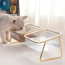 Transparent Dual Bowl 