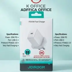 Joyroom Pd 20W Fast Charger With Cable Type-C To Lightning