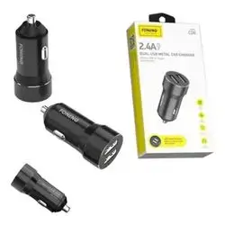 Foneng Metal car charger dual USB