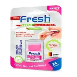 Fresh Fruit Flavored Mouth Strips - 24 Strips