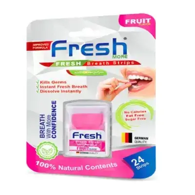 Fresh Fruit Flavored Mouth Strips - 24 Strips