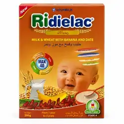Ridielac Milk & Wheat with Banana and Date from 1 year to 3 years