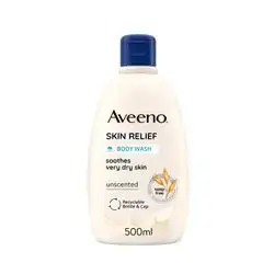 Aveeno Skin Relief Body Wash Soothes Very Dry Itchy Skin 500ml