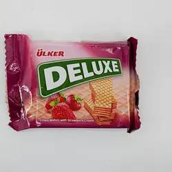 Ulker Deluxe Wafer With Strawberry Cream 39G