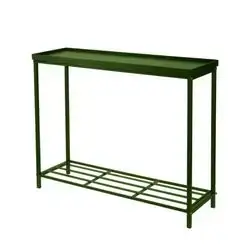 Flower Stand Metal Table 75X23X60Cm Green