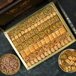 Large Box Pistachio And Cashew Baklava 