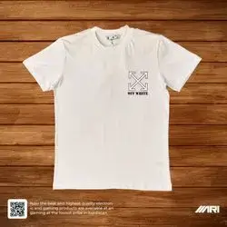 OFF WHITE T-SHIRT SYMPTOMS BOUT PURSUINO WHITE SMALL