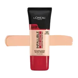 INFALLIBLE Pro-Matte Oil-Free Up To 24HR Foundation 101 CLASSIC IVORY 30ml _ L'OREAL PARIS