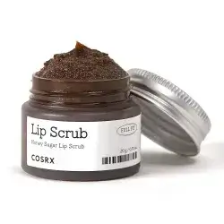 COSRX Full Fit Honey Sugar Lip Scrub 20g يلجأ إلى مزيج من السكر والعسل والكاكاو لتنعيم الشفاه المتقشرة والباهتة.