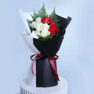 Imported Rose Bouquet – 10 Flowers