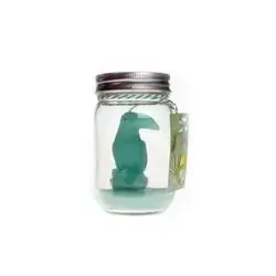 Wax In Glass Pot Metal Lıd