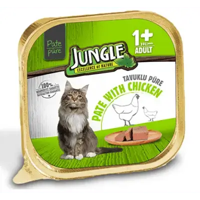 Jungle طعام القطط الرطب بالدجاج 100g
