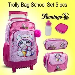 Trolley Bag School Set 5pcs