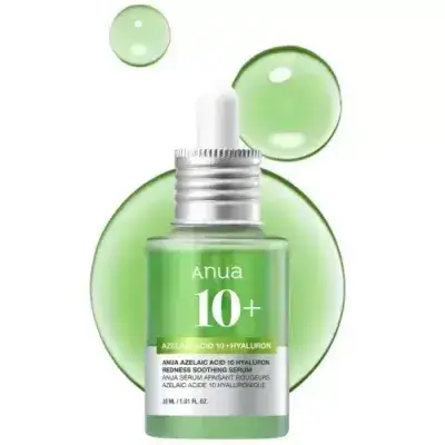 Anua Azelaic Acid 10 Hyaluron Redness Soothing Serum - 30ml | أنوا سيروم الآزليك اسيد المهدئ للبشرة - ٣٠ مل