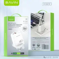 Bavin Usb Port Qc3.0 Type-C Port Pd-20W Home Charger Fast Charging PC987E