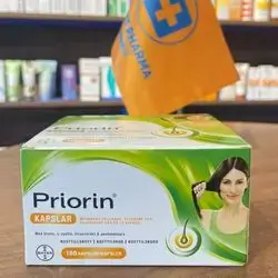 priorin 180 capsuls made with herbals oil extract , vitamin b5 , biotin . stronger and shinner hair in 12 weeks