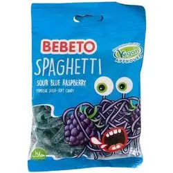 BEBETO SPAGHETTI SOUR BLUE RASPBERRY 80g