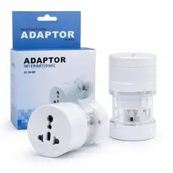 International Travel Adapter, Electric Plug Power Socket Adapter Middle East, EU, UK, US, AU