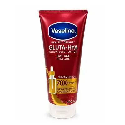 Vaseline Healthy Bright Gulta-Hya Serum Burst Lotion PRO-AGE RESTORE 70X 300ML