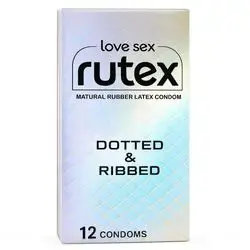 Rutex Dotted & Ribbed 12 Condoms