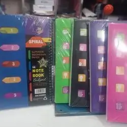 5 Parts Note Book For Boys And Girls