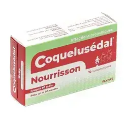 Coquelusedal suppositoires Cough for under 2 years old