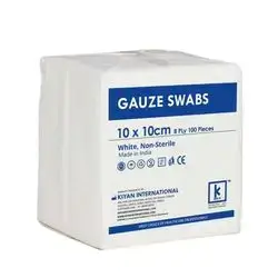 MED GAUZE Swabs 10x10 cm 