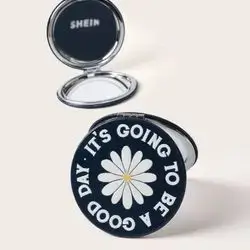 SHEIN Slogan & Daisy Print Mirror