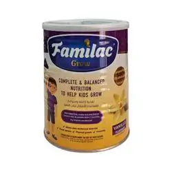 Familac Grow - Complete & Balanced Nutrition To Help Kids Grow 1-10 Vanilla