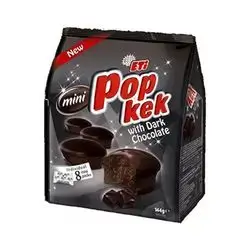 Eti Pop Kek Mini With Dark Chocolate 144 Gm