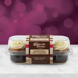 Vanilla bean mini cupcake