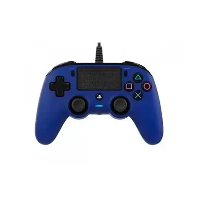 وحدة تحكم سلكية صغيرة الحجم من Nacon لجهاز PlayStation 4 باللون الأزرق