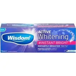 wisdom active whitening toothpaste